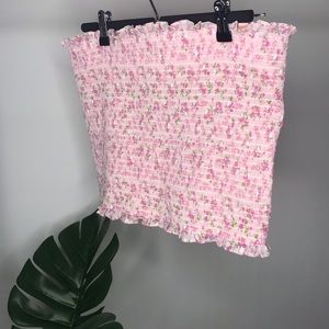 Plus Size Floral Tube Top